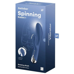 Satisfyer Vibro Rabbit Spinning Rabbit 1 11 x 3.5cm Bleu
